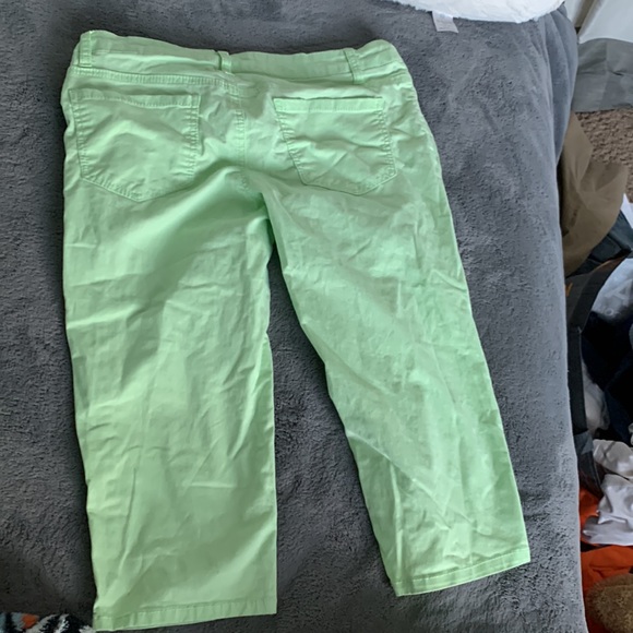 Lime green Freestyle revolution capris juniors size 11 - Picture 2 of 4